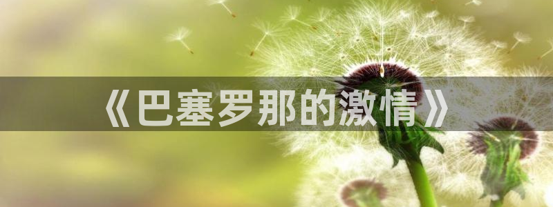 2026世界杯欧洲预选赛赛程表：《巴塞罗那的激情》
